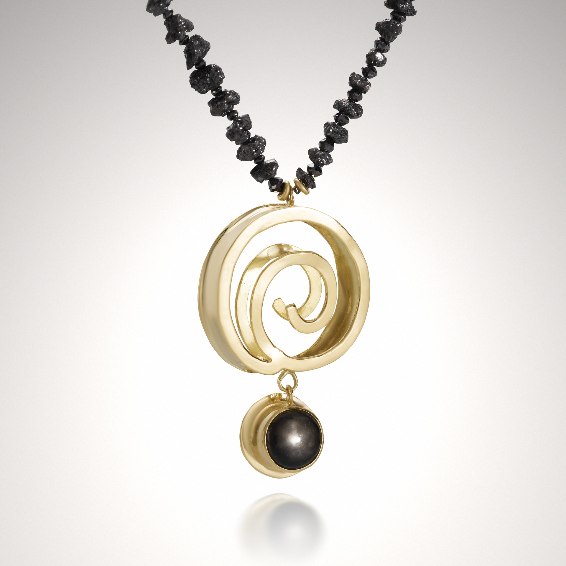 Sapphire Spiral Necklace
